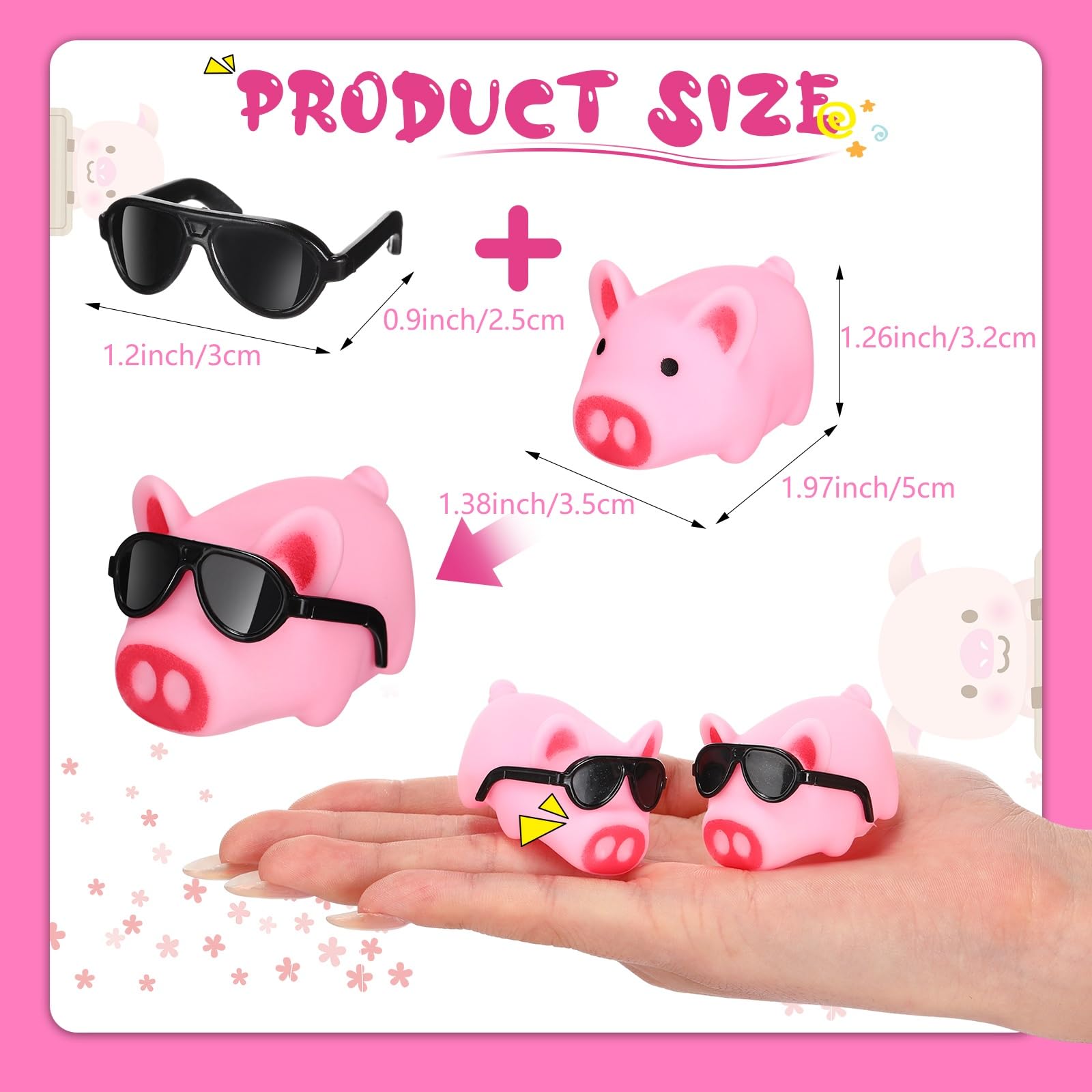 眼鏡用 ぶたさん Amazon.co.jp: Liliful 200個 ミニラバーブタと人形用サングラス